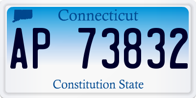 CT license plate AP73832