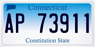 CT license plate AP73911