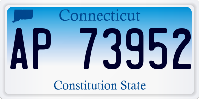 CT license plate AP73952
