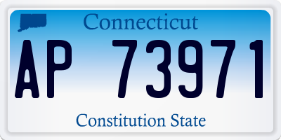 CT license plate AP73971
