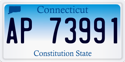 CT license plate AP73991