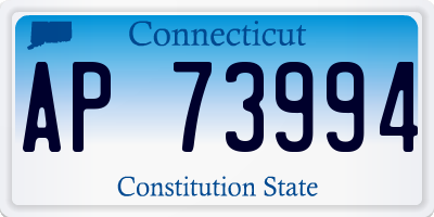 CT license plate AP73994