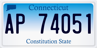 CT license plate AP74051
