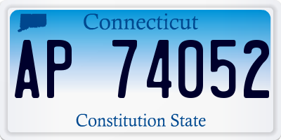 CT license plate AP74052