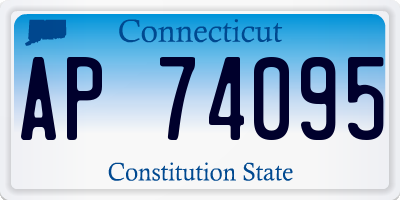 CT license plate AP74095