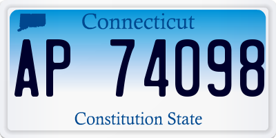 CT license plate AP74098