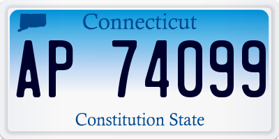 CT license plate AP74099