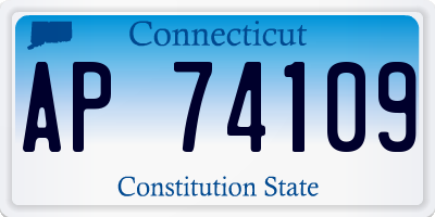 CT license plate AP74109