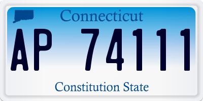 CT license plate AP74111