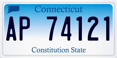 CT license plate AP74121