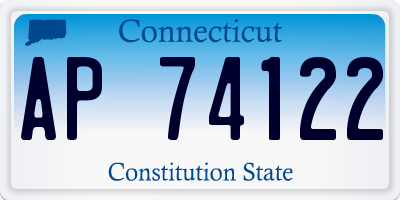 CT license plate AP74122