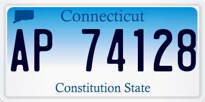 CT license plate AP74128