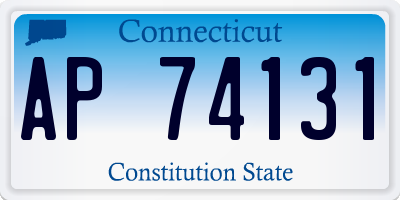 CT license plate AP74131