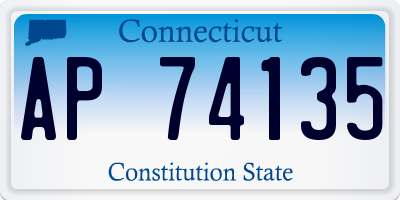 CT license plate AP74135