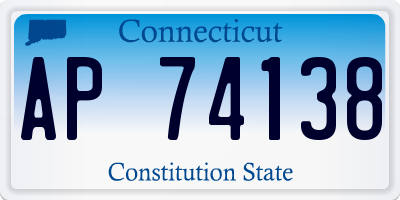 CT license plate AP74138