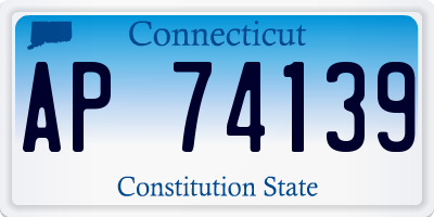 CT license plate AP74139