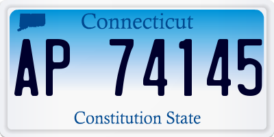 CT license plate AP74145