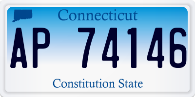 CT license plate AP74146