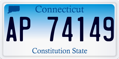 CT license plate AP74149