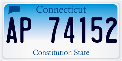 CT license plate AP74152