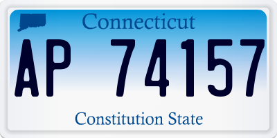 CT license plate AP74157