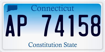 CT license plate AP74158