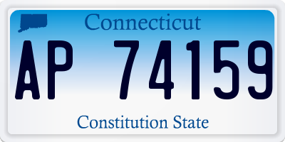 CT license plate AP74159