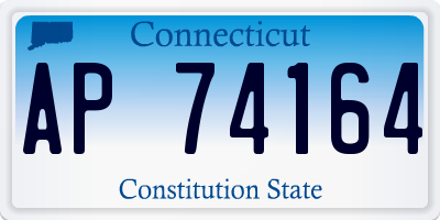 CT license plate AP74164