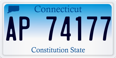 CT license plate AP74177