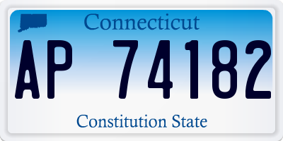 CT license plate AP74182