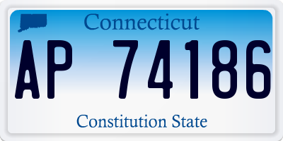 CT license plate AP74186