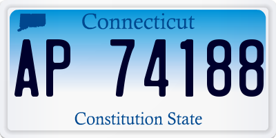 CT license plate AP74188