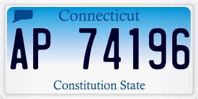 CT license plate AP74196