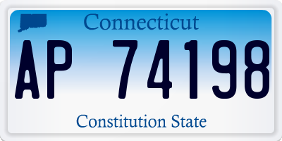 CT license plate AP74198