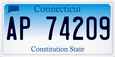 CT license plate AP74209