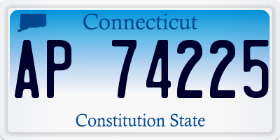 CT license plate AP74225