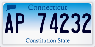 CT license plate AP74232