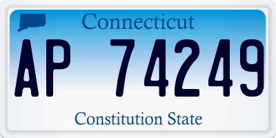 CT license plate AP74249