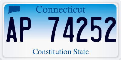 CT license plate AP74252