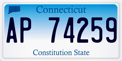 CT license plate AP74259