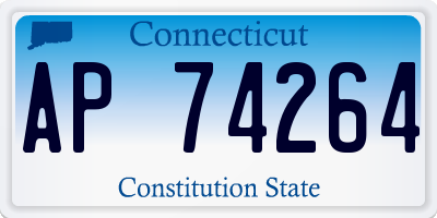 CT license plate AP74264