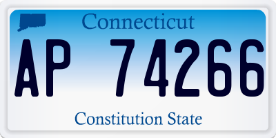 CT license plate AP74266
