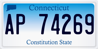 CT license plate AP74269