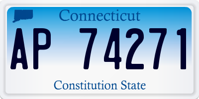 CT license plate AP74271