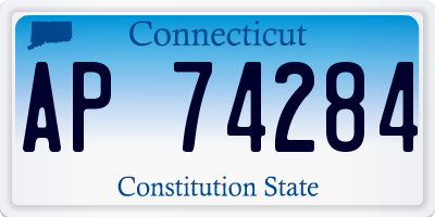 CT license plate AP74284