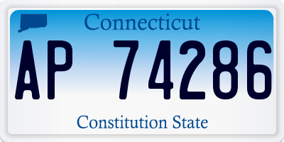 CT license plate AP74286