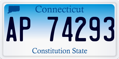 CT license plate AP74293