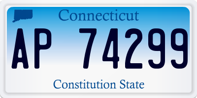 CT license plate AP74299