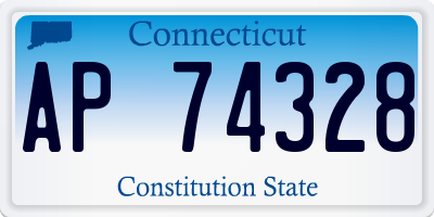 CT license plate AP74328