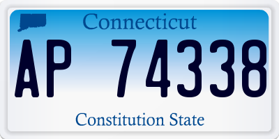CT license plate AP74338